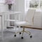 Martha Stewart Ivy Upholstered Office Chair in White/Polished Brass CH-220921-1-WH-GLD-MS - alternate 1